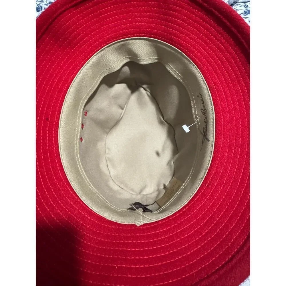 Eddie Bauer vintage red wool blend hat men’s XL